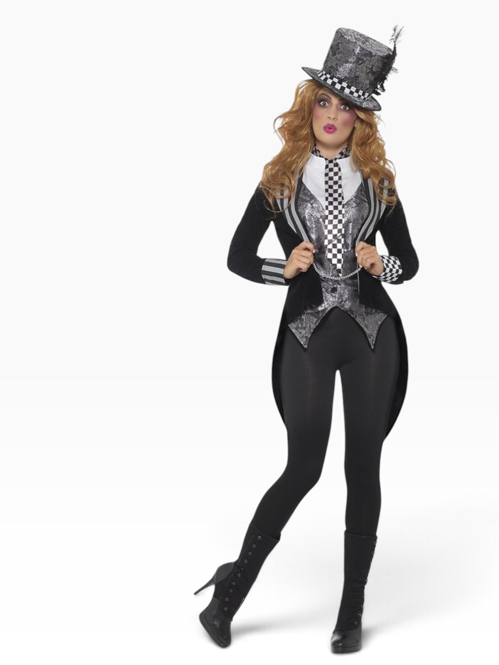 Smiffys Women’s Deluxe Dark Miss Hatter Halloween Costume Size Medium